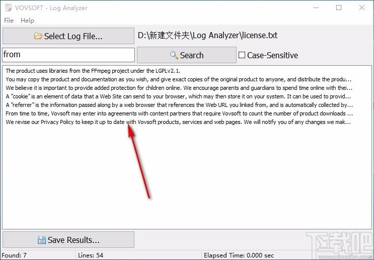 Vov Log Analyzer下载,日志分析软件,日志分析